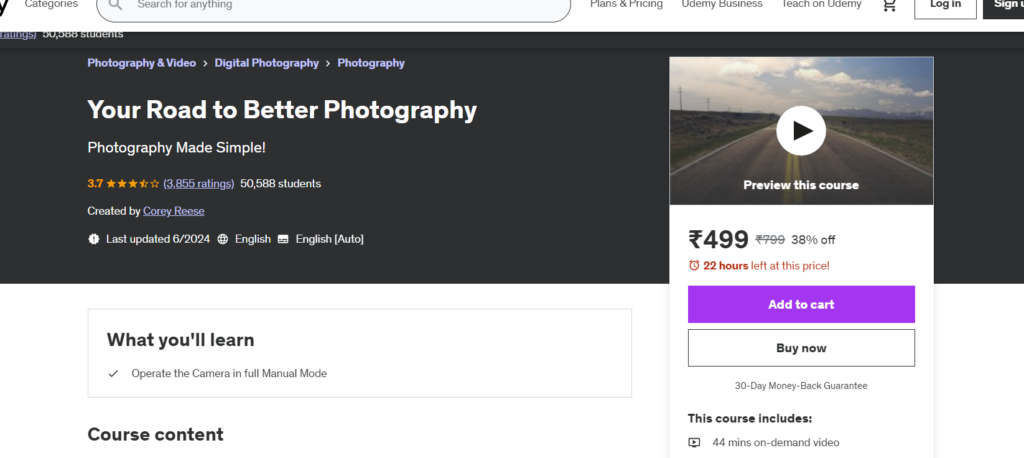 10 Best Photography Courses Online On Udemy And Coursera