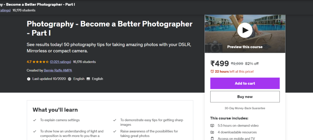 10 Best Photography Courses Online On Udemy And Coursera